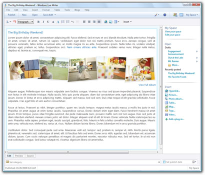 برنامج Windows Live Writer برنامج Windows Live Writer